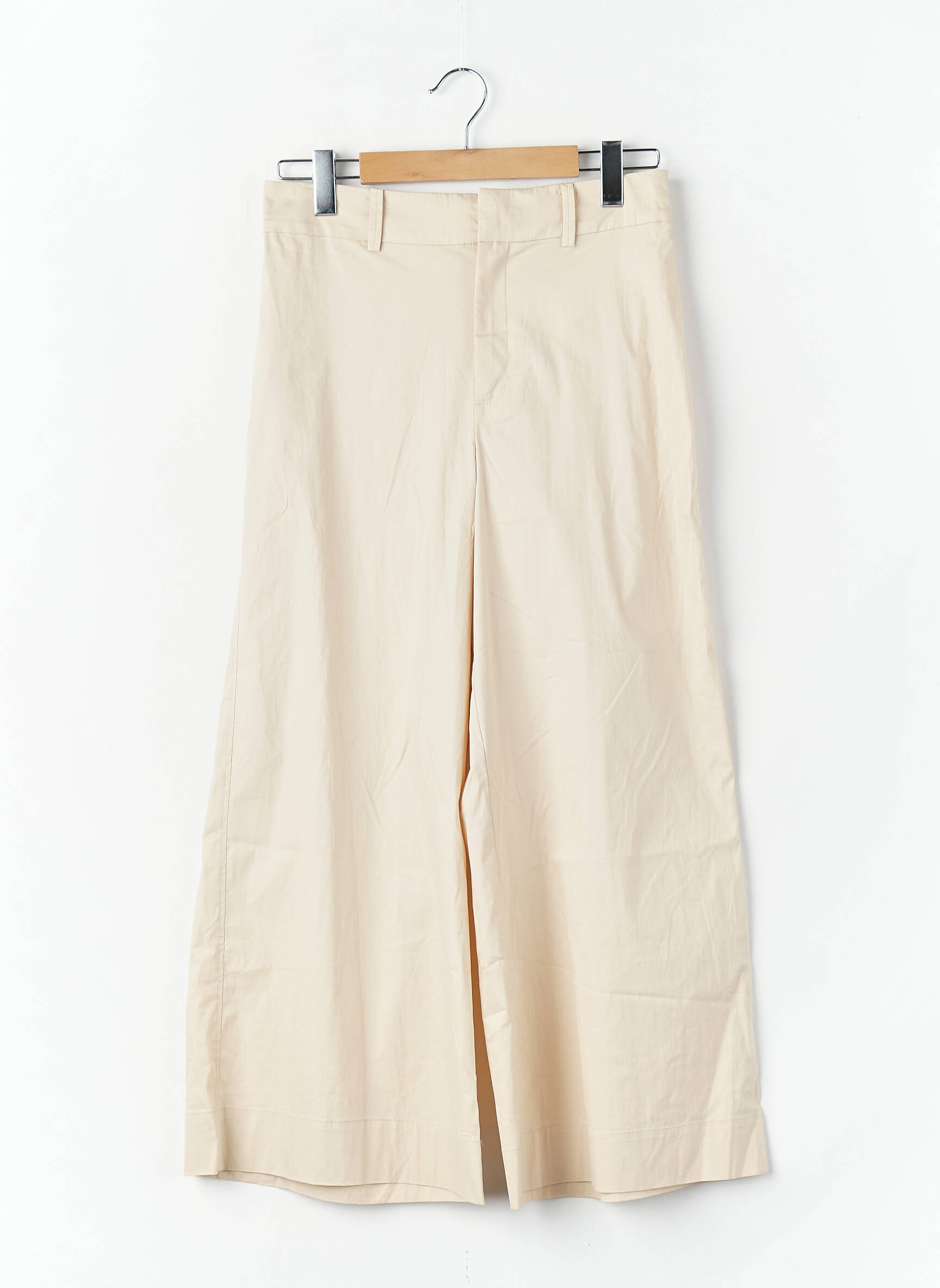 Pantalon large beige MANGO femme