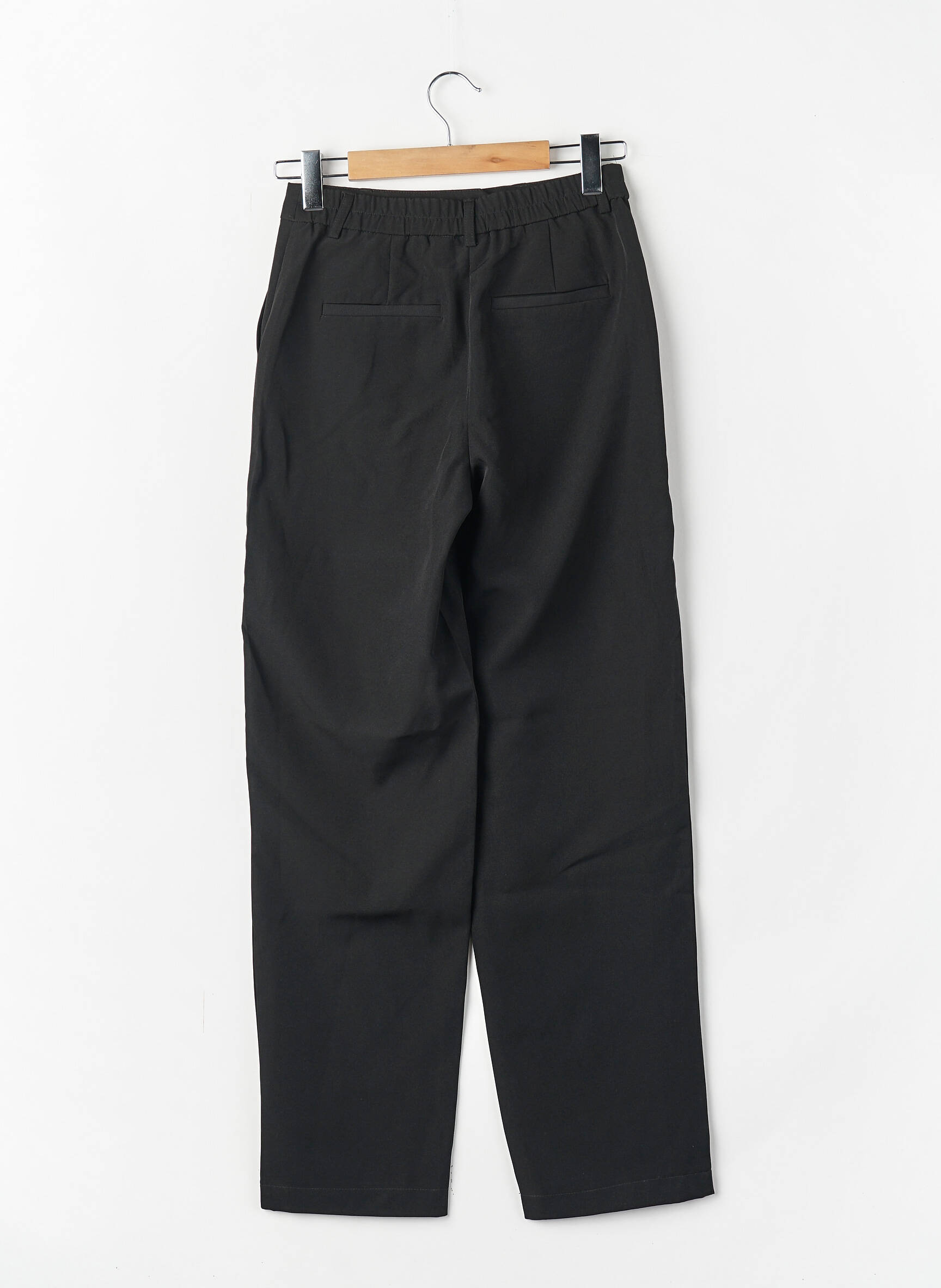 Pantalon droit taille haute taille haute noir VILA femme