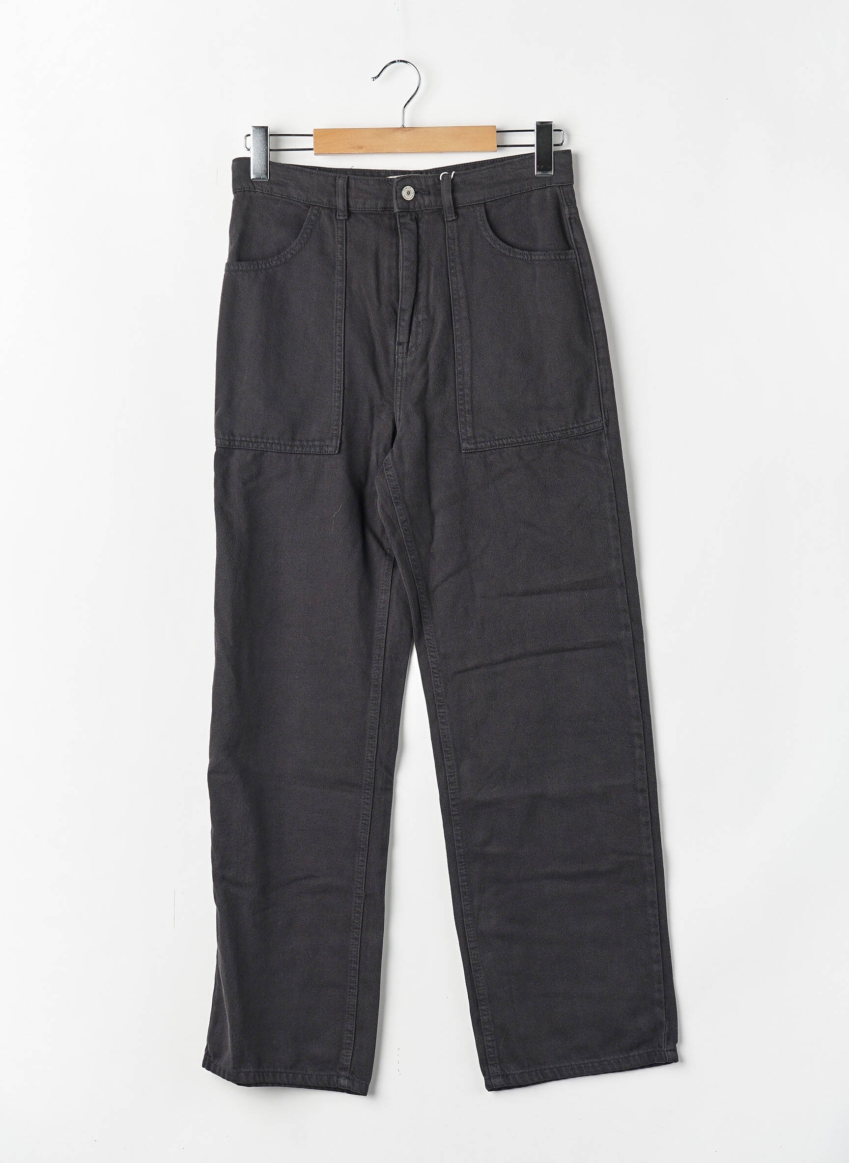 Pantalon cargo coupe droite noir ONLY femme