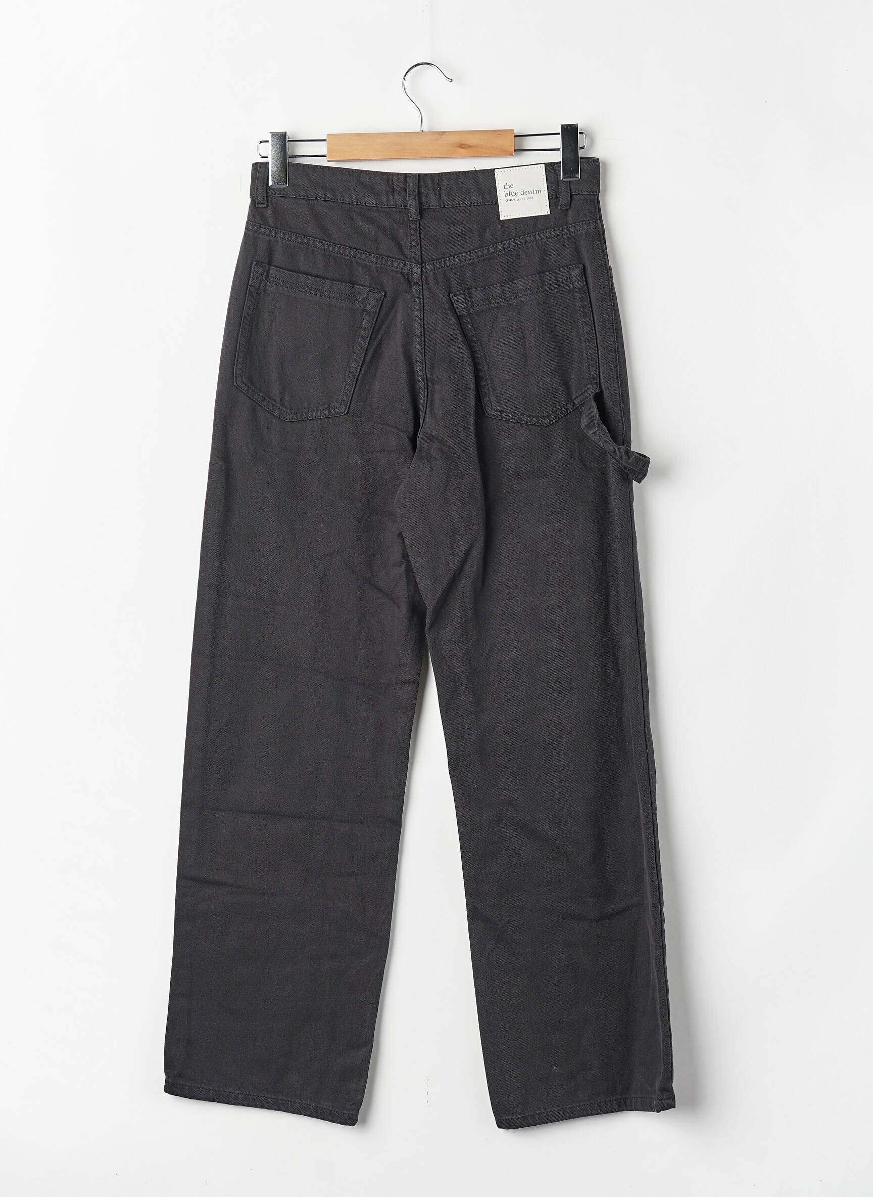 Pantalon cargo coupe droite noir ONLY femme