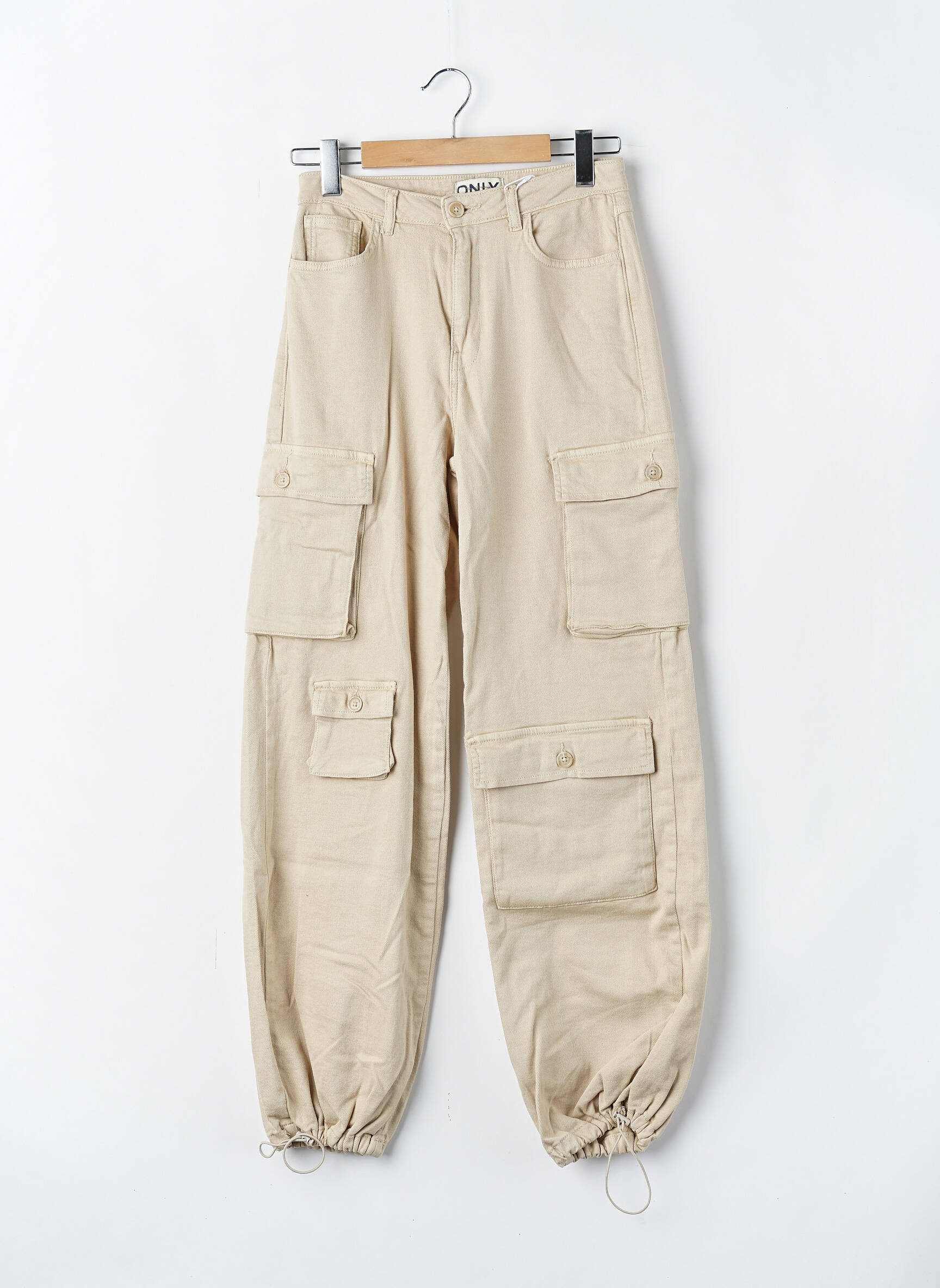 Pantalon cargo beige ONLY femme