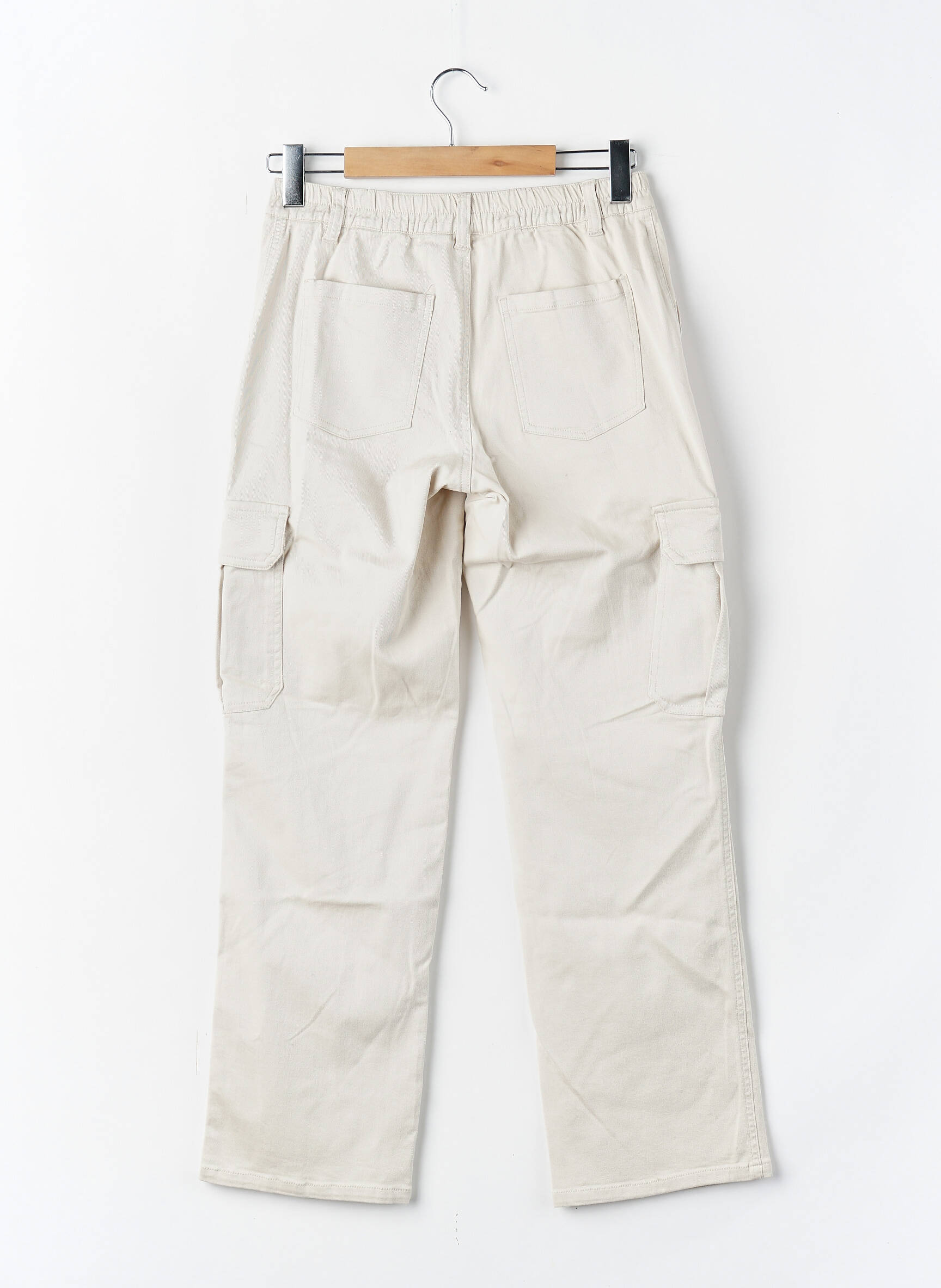 Pantalon cargo beige JACQUELINE DE YONG femme