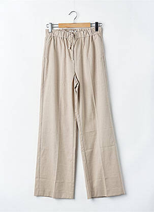 Pantalon large beige MANGO femme