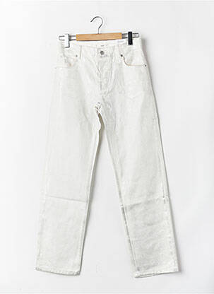 Jeans coupe droite argent MANGO femme