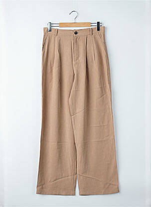 Pantalon large beige MANGO femme