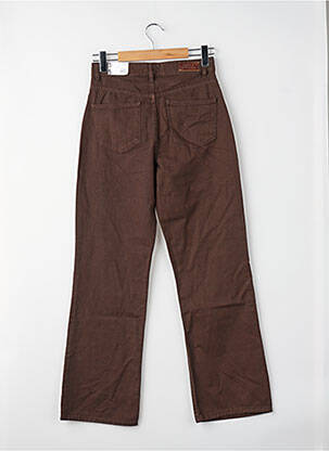 Jeans coupe droite marron ONLY femme