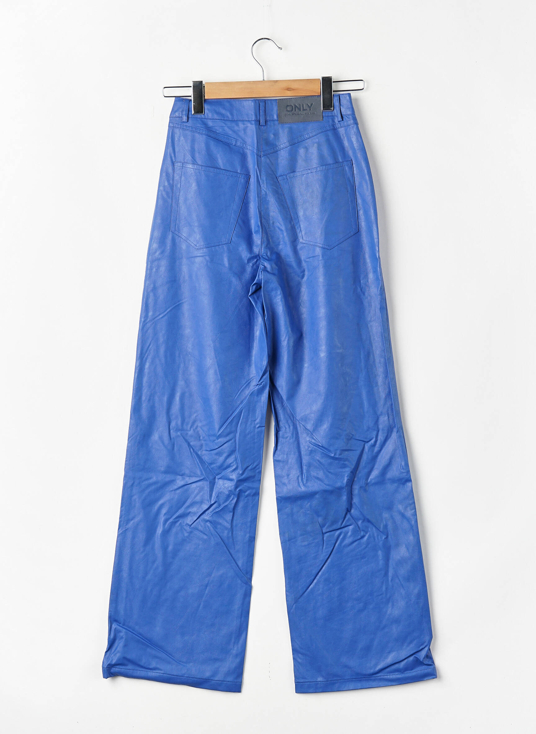 Pantalon large bleu ONLY femme