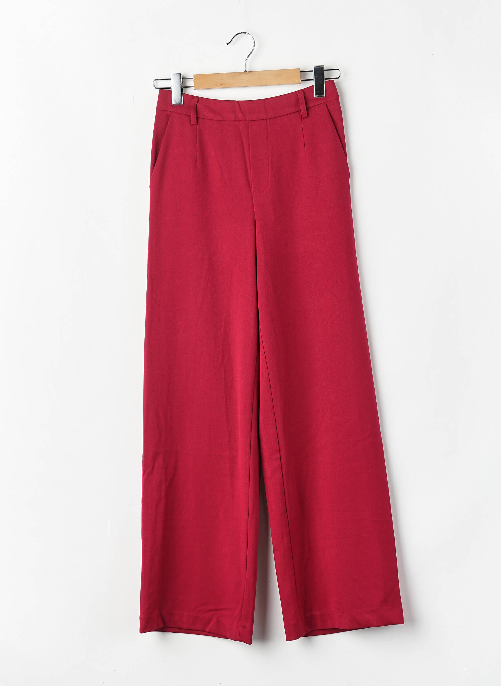 Pantalon large coupe large rouge VILA femme