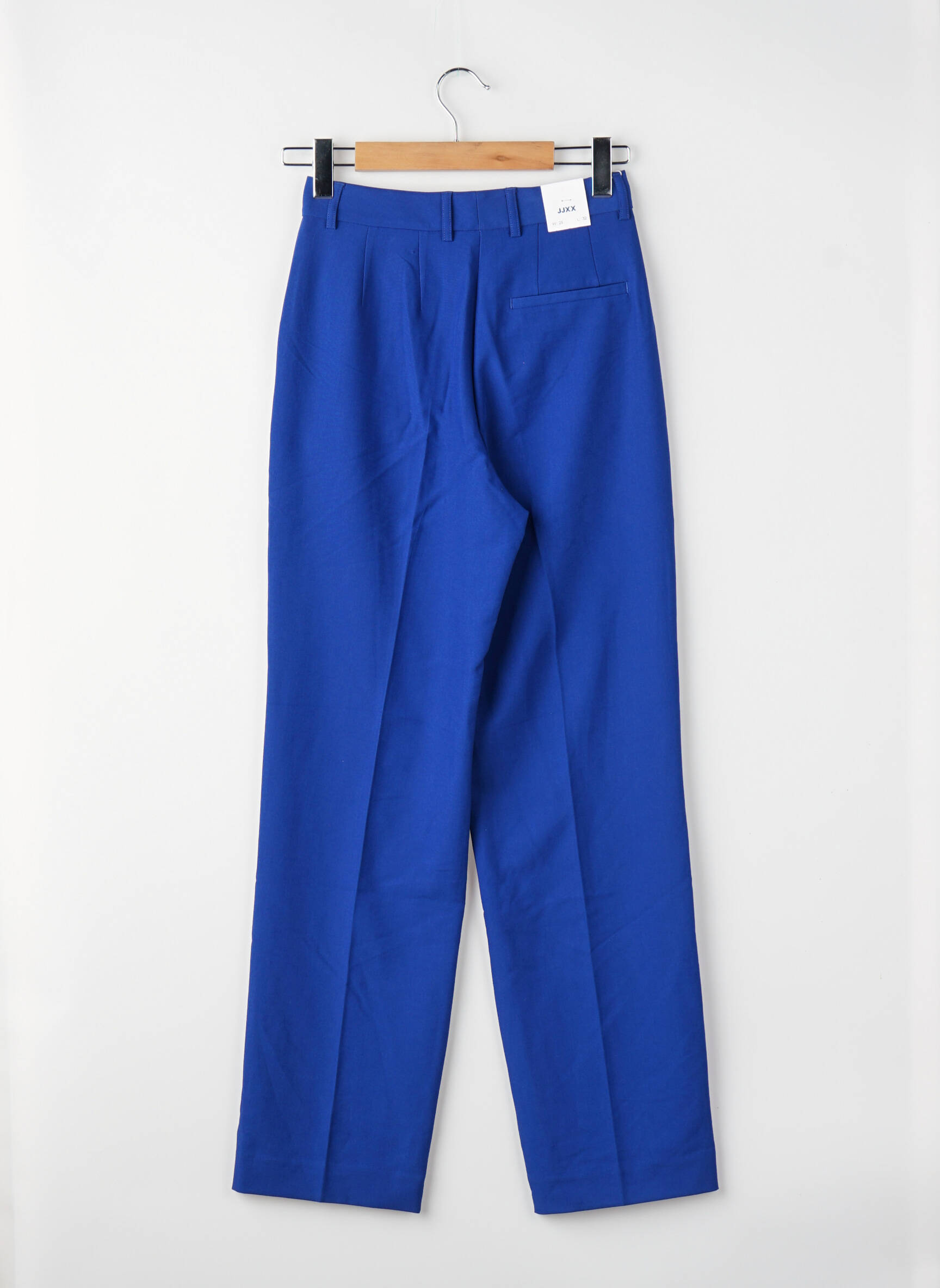 Pantalon droit taille haute taille haute bleu JJXX femme