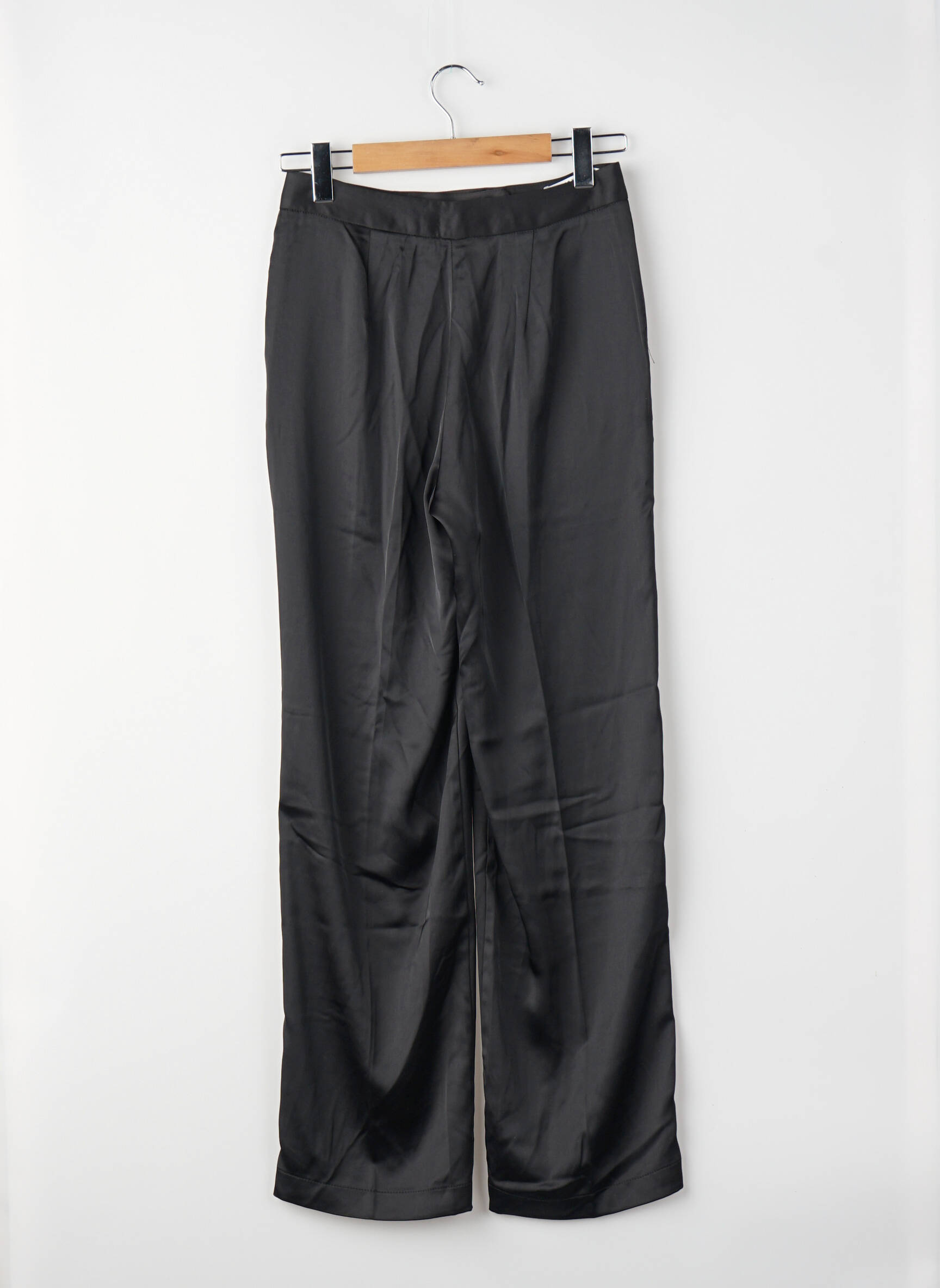 Pantalon droit taille haute taille haute noir JJXX femme