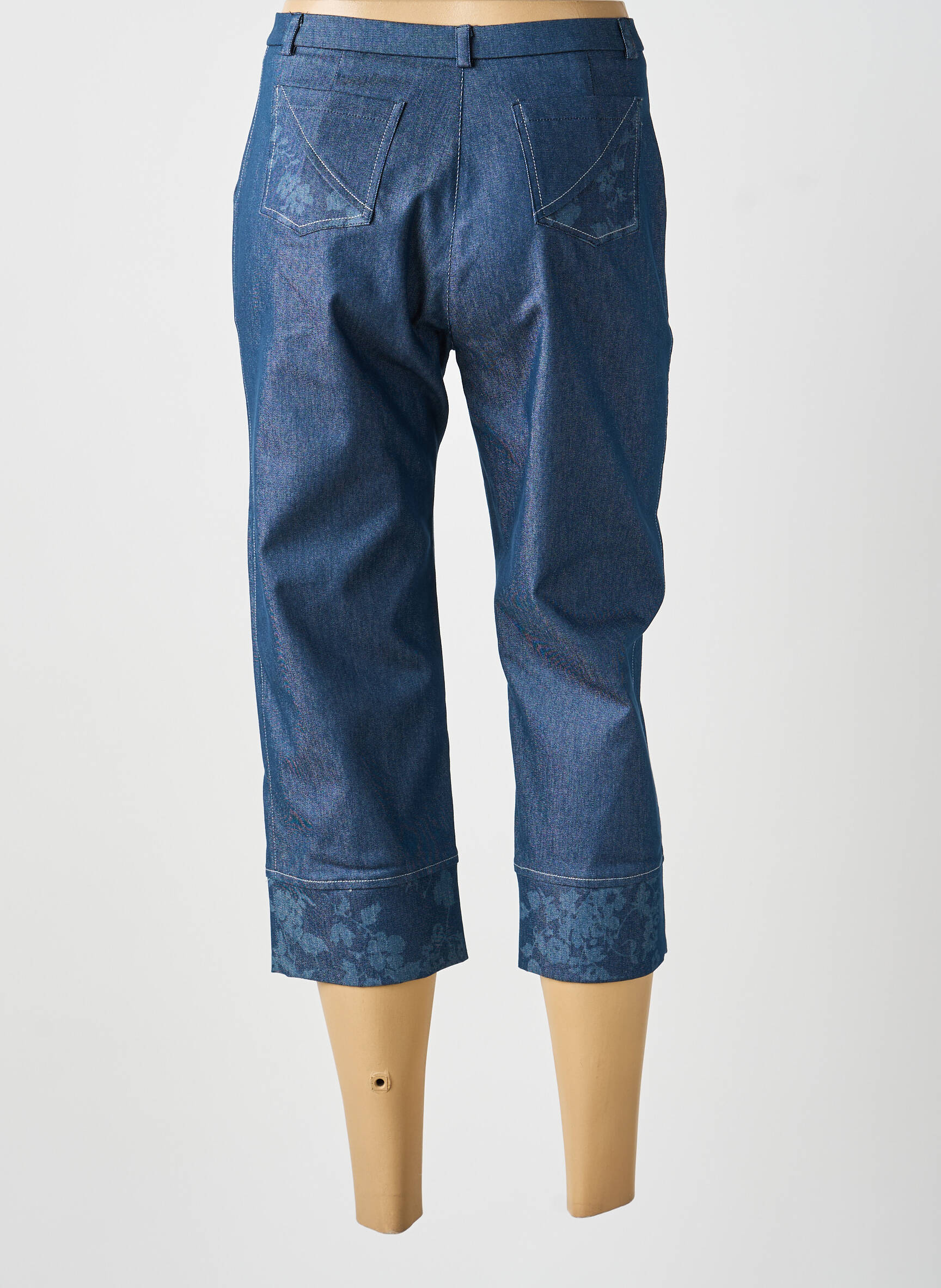 Pantalon 7/8 bleu MULTIPLES femme