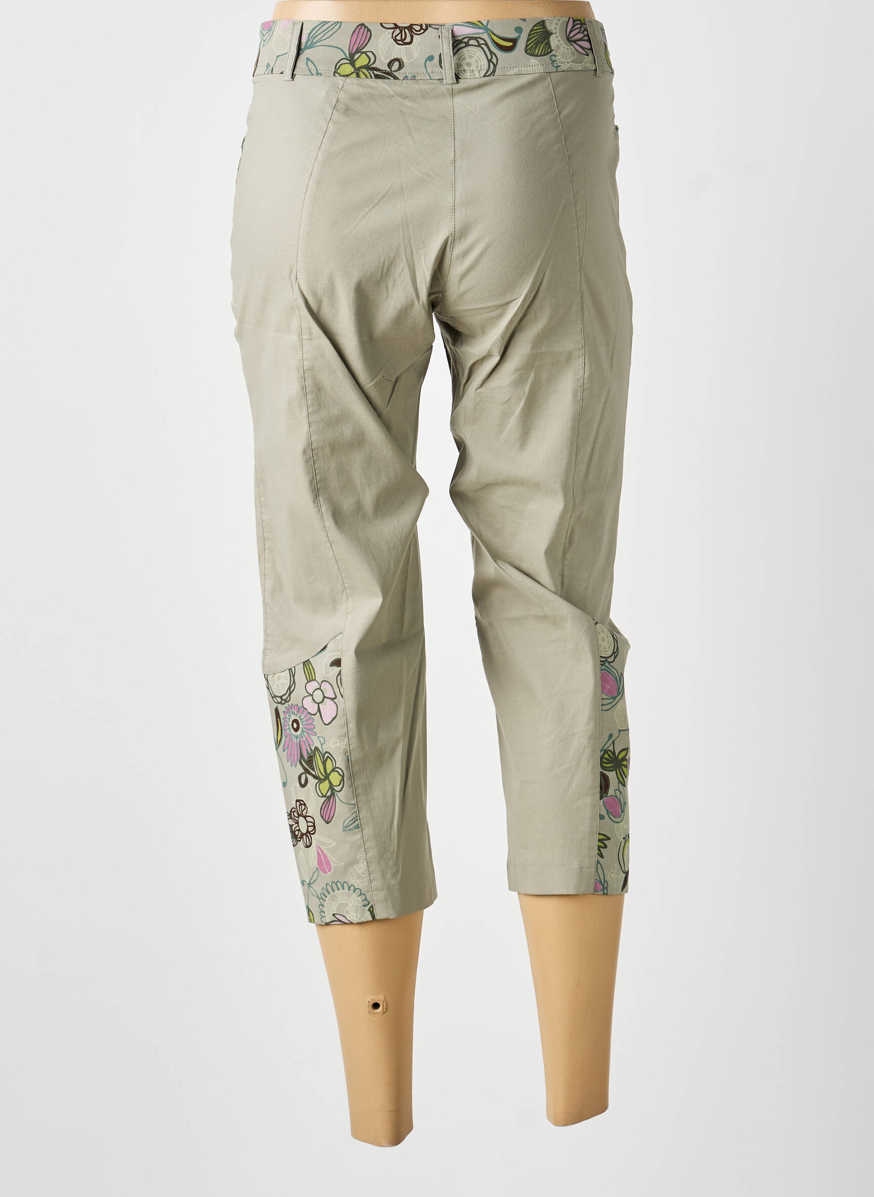 Pantalon 7/8 vert MULTIPLES femme