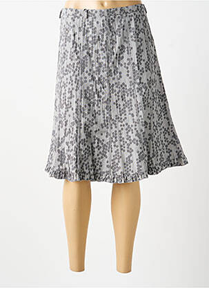 Jupe mi-longue gris MULTIPLES femme