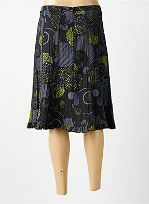 Jupe mi-longue vert MULTIPLES femme