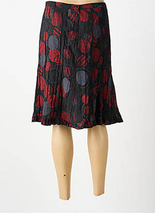 Jupe mi-longue noir MULTIPLES femme