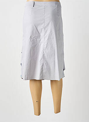 Jupe mi-longue gris MULTIPLES femme