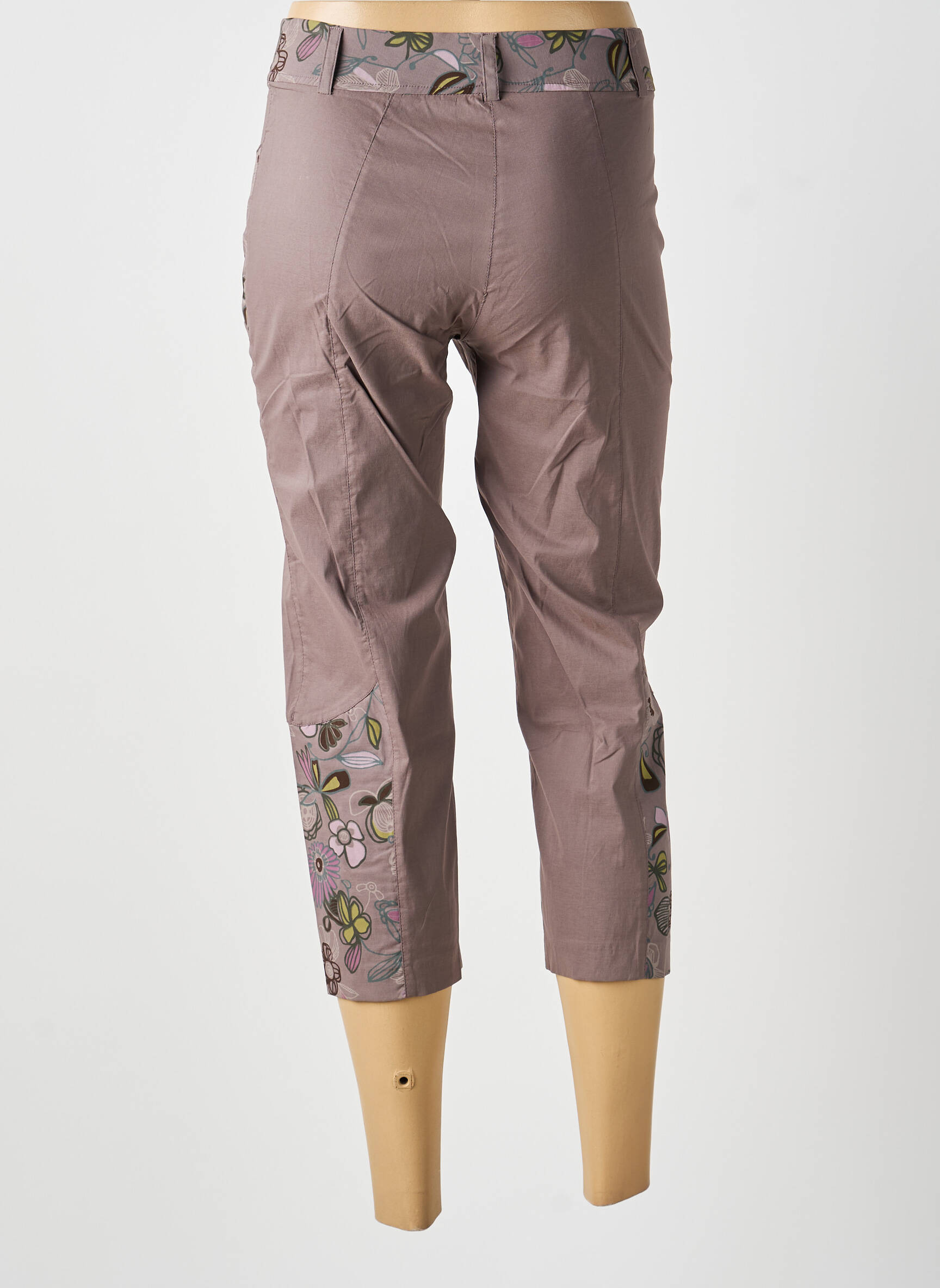 Pantalon 7/8 marron MULTIPLES femme