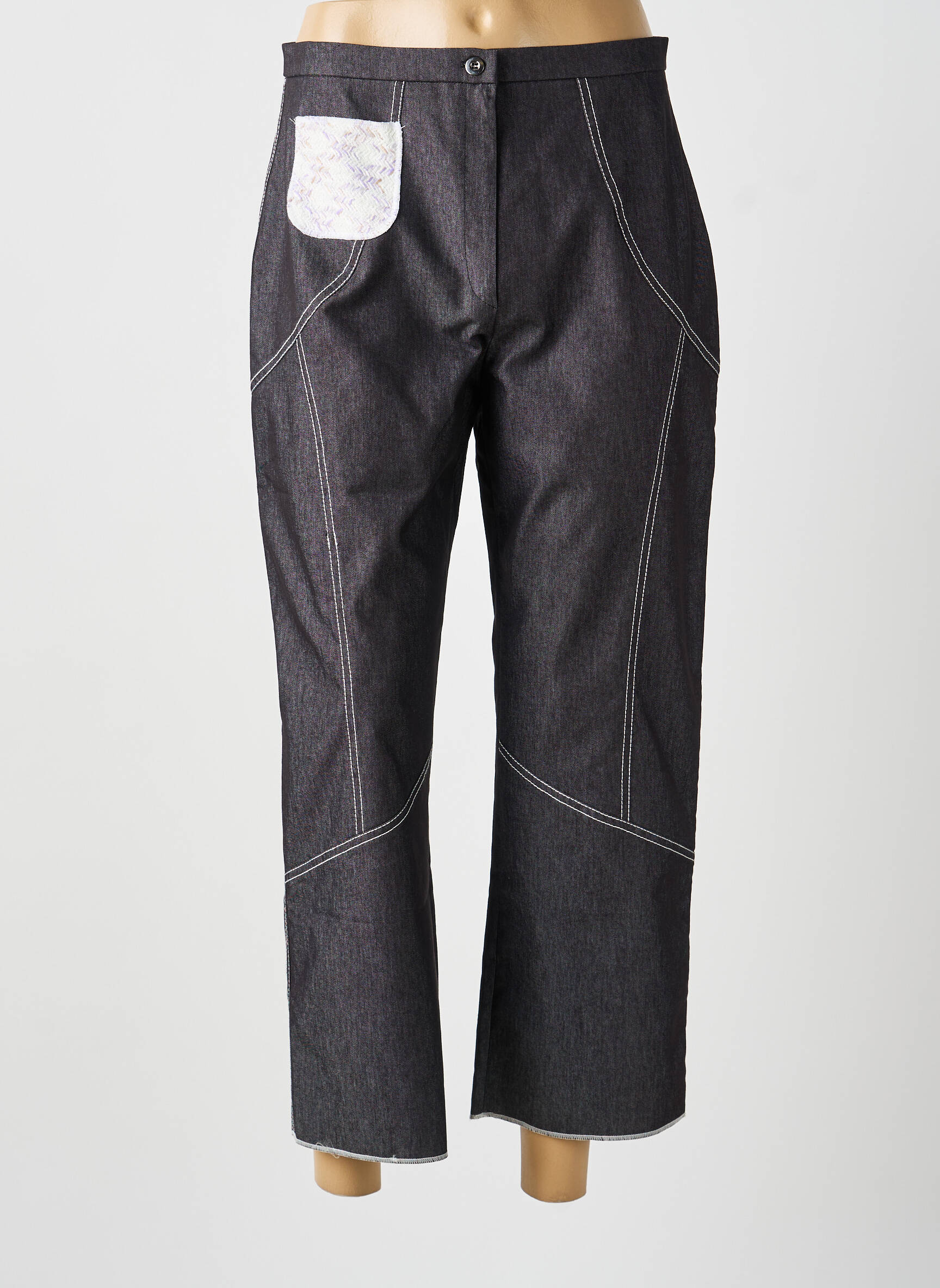 Pantalon 7/8 gris MULTIPLES femme