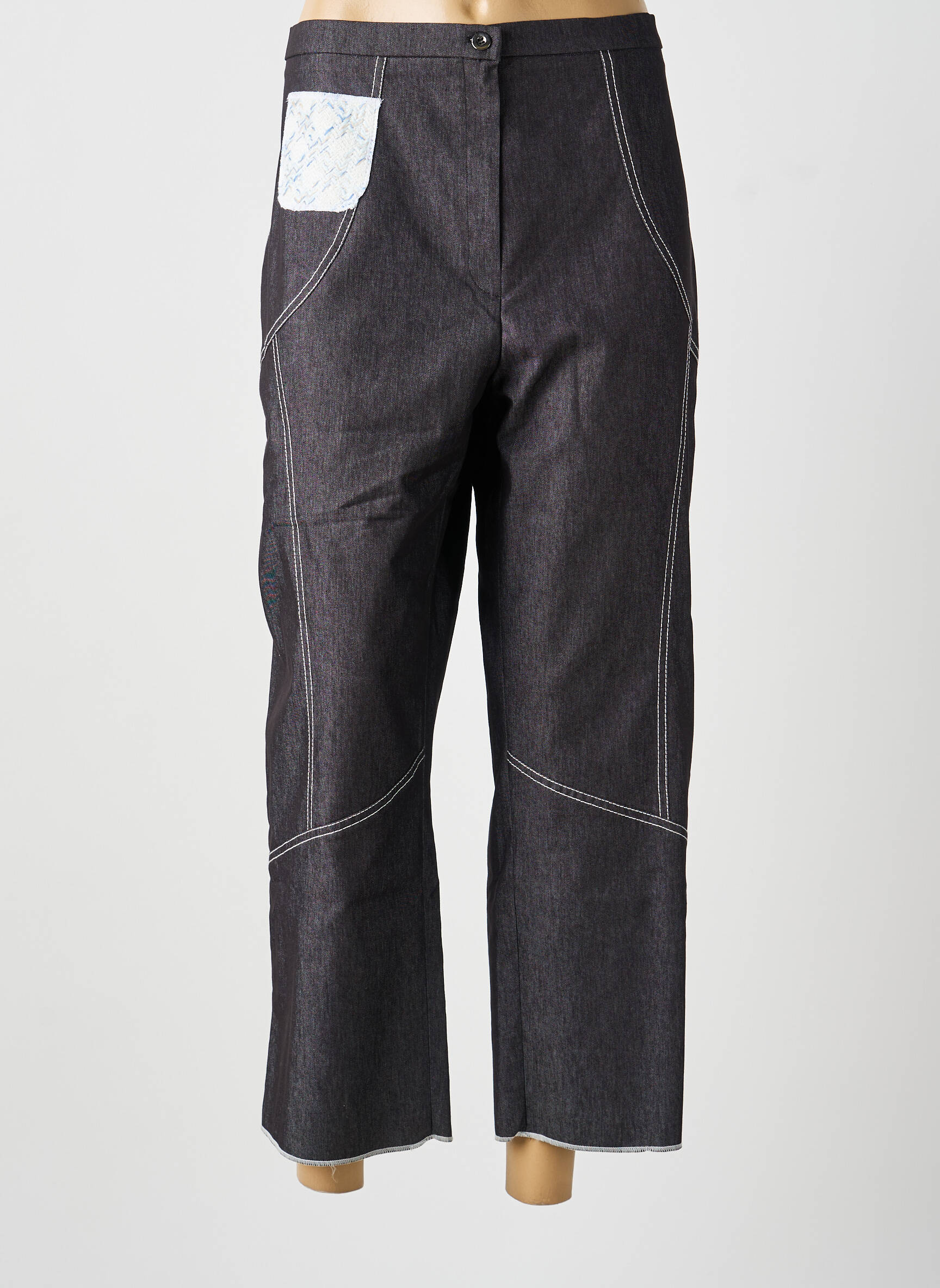 Pantalon 7/8 gris MULTIPLES femme