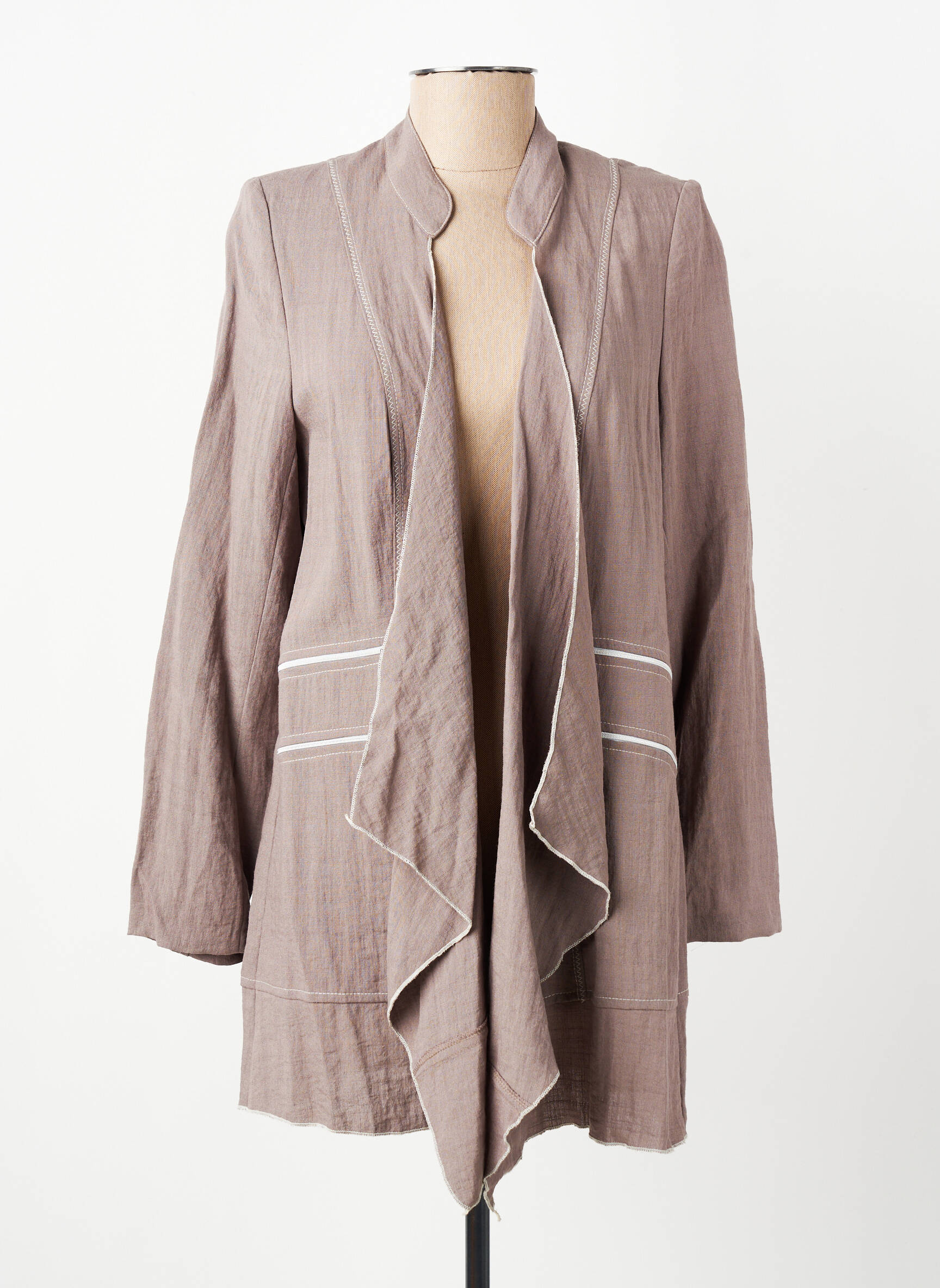 Veste casual taupe MULTIPLES femme