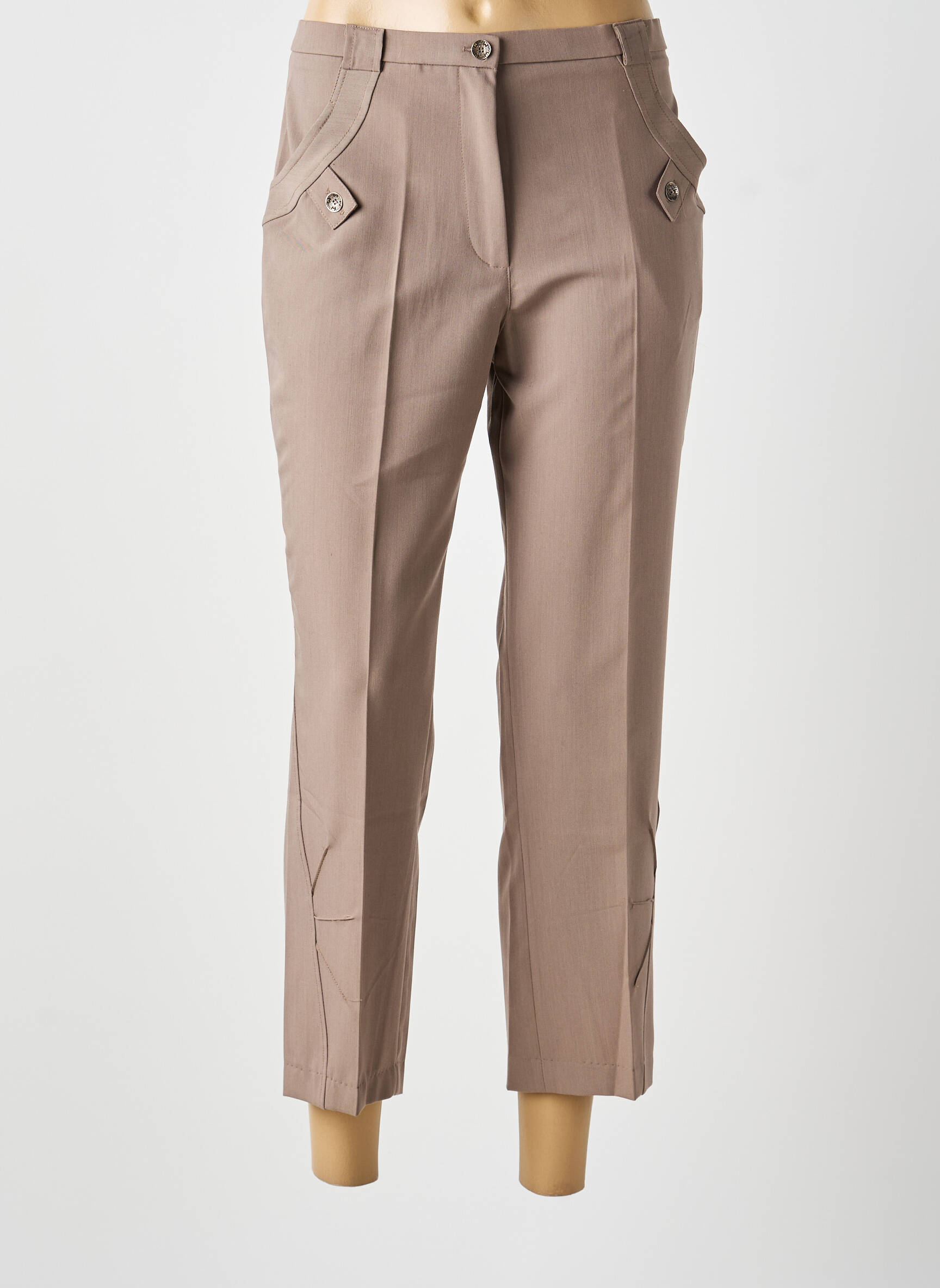Pantalon 7/8 beige MULTIPLES femme