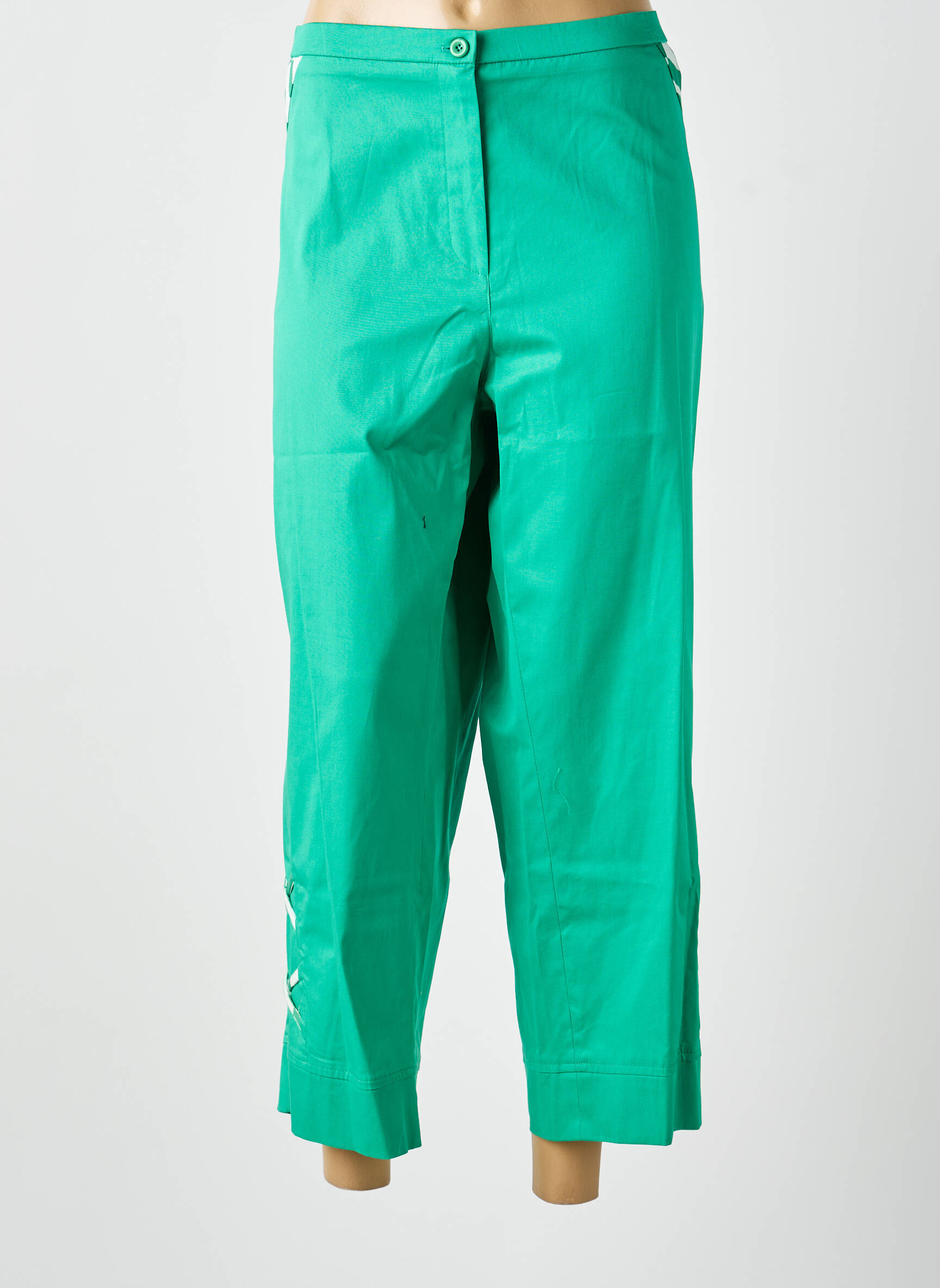 Pantalon 7/8 vert MULTIPLES femme