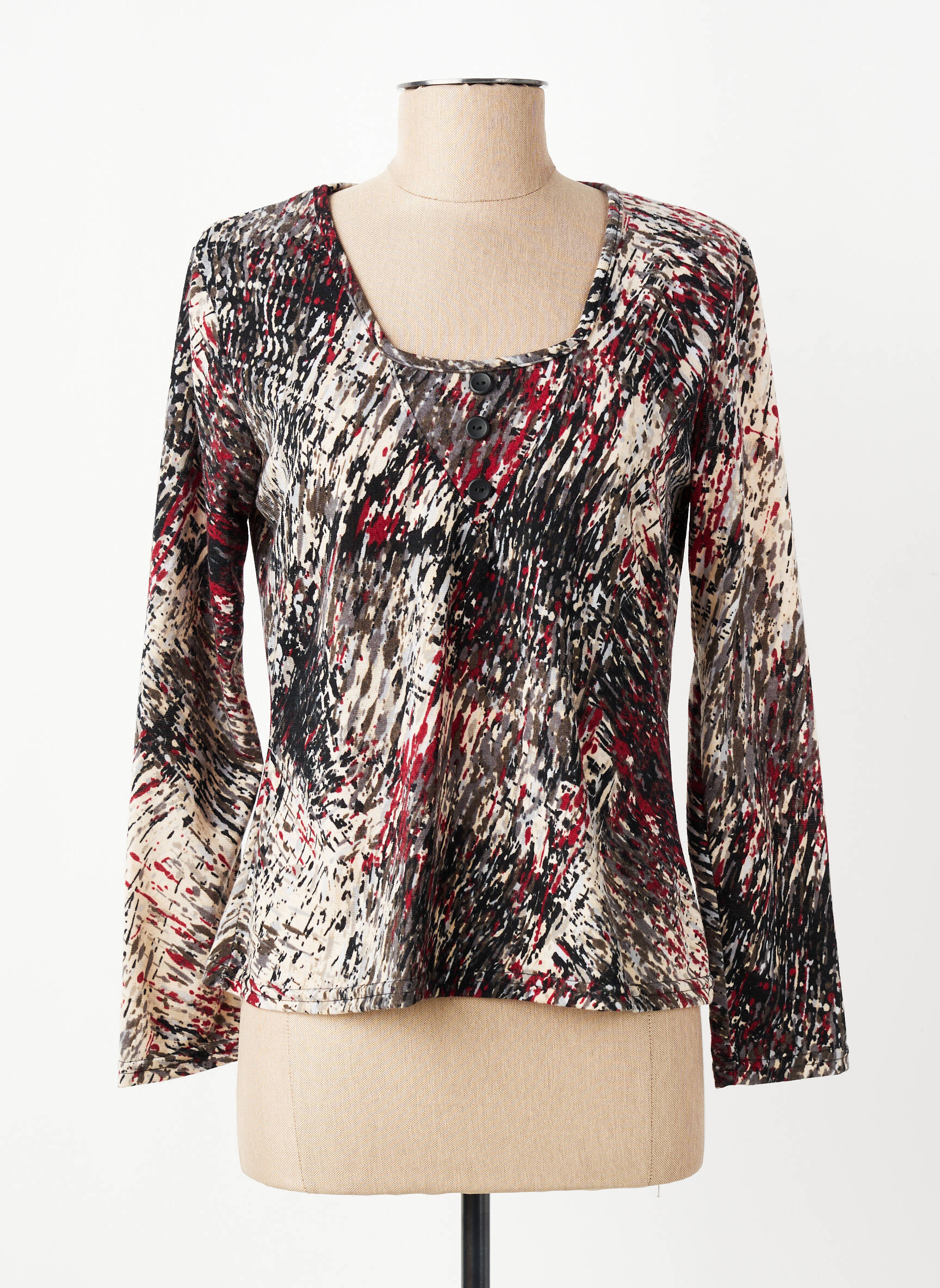 T-shirt noir MULTIPLES femme