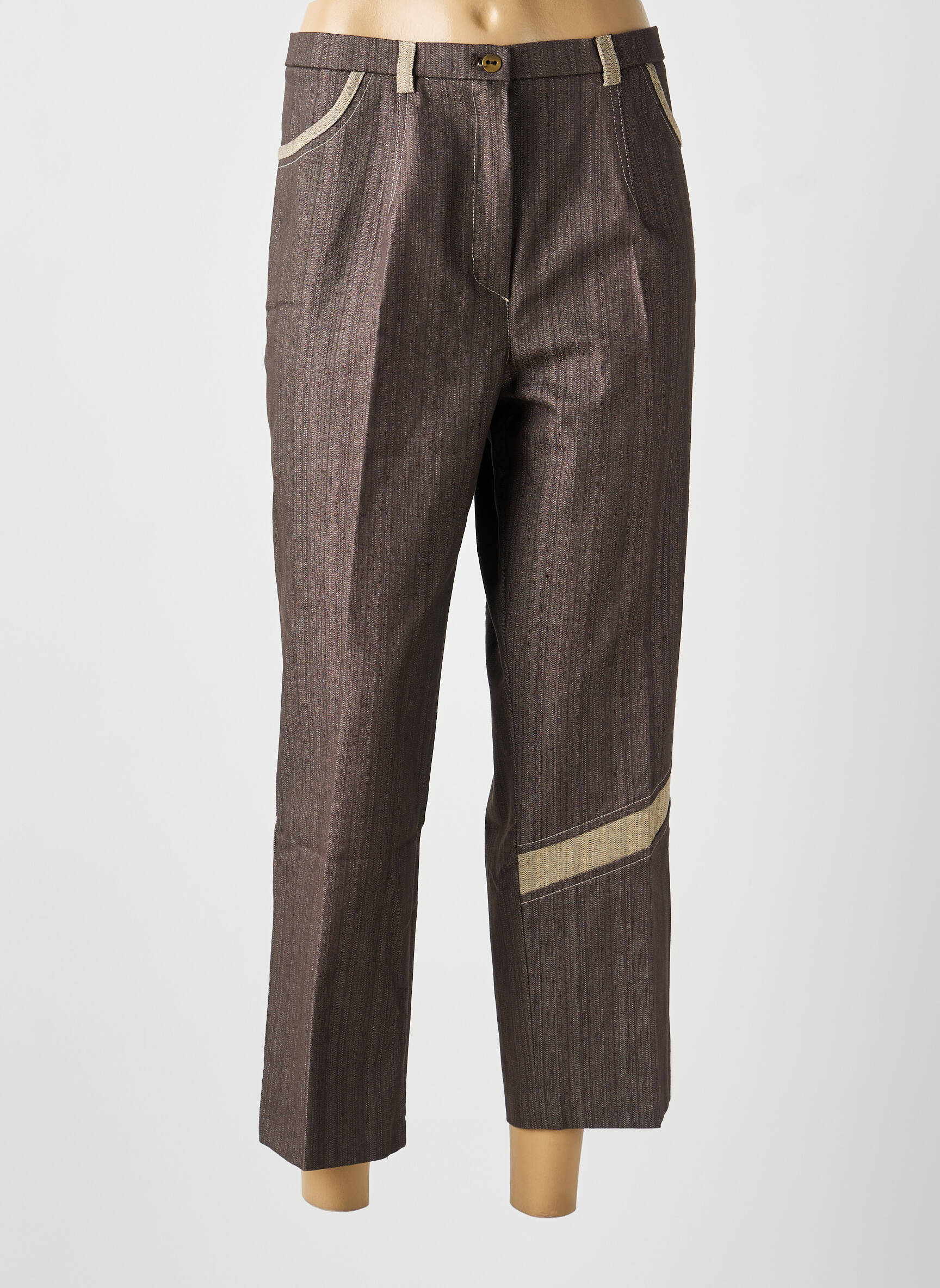 Pantalon 7/8 taupe MULTIPLES femme