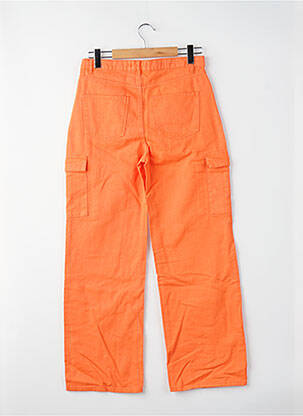 Jeans coupe droite orange ONLY femme