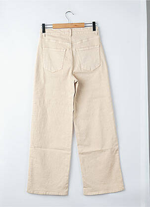 Jeans coupe droite taille haute taille haute beige ONLY femme