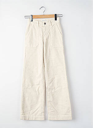 Pantalon droit blanc BROWNIE femme