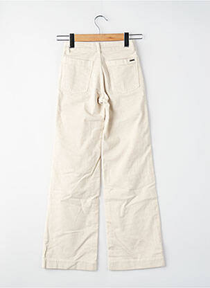 Pantalon droit blanc BROWNIE femme