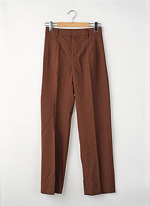Pantalon droit marron MANGO femme