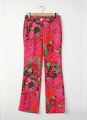 Pantalon droit violet MORGAN femme