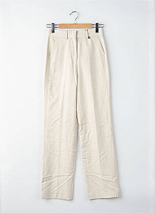 Pantalon droit beige LE FABULEUX MARCEL DE BRUXELLES femme