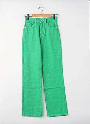 Jeans coupe droite vert ONLY femme