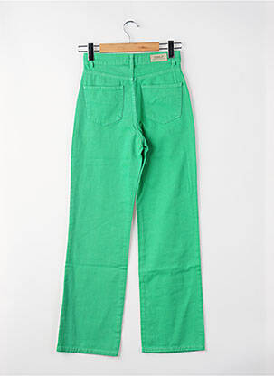 Jeans coupe droite vert ONLY femme