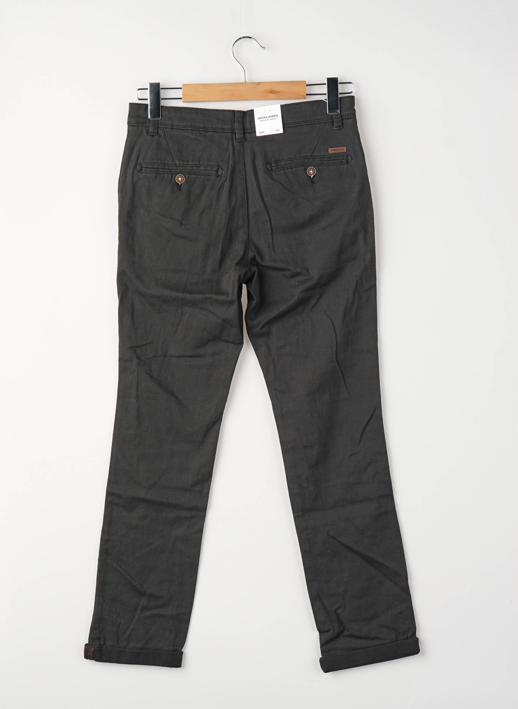 Pantalon chino noir JACK & JONES homme