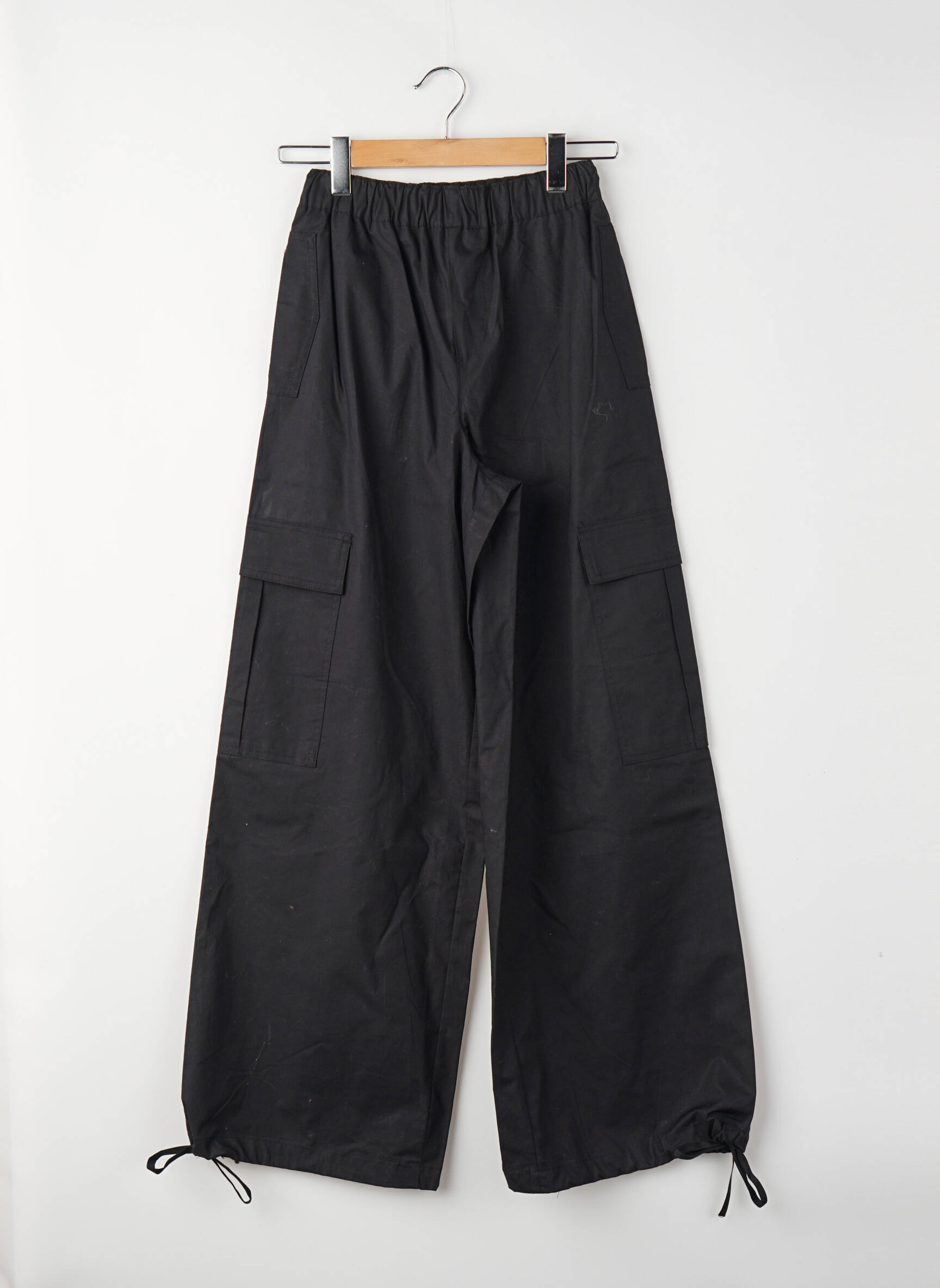 Pantalon cargo coupe cargo taille haute noir JJXX femme