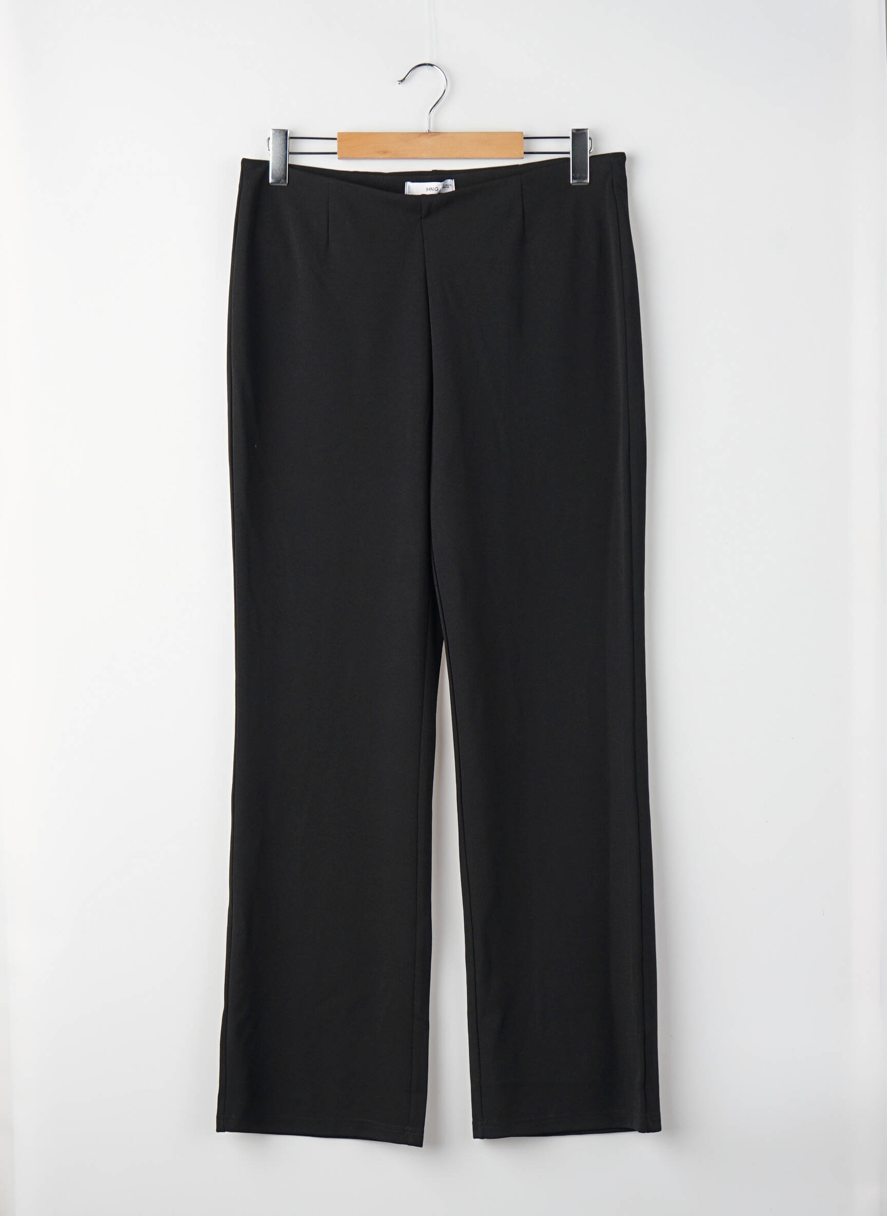 Pantalon droit noir MANGO femme