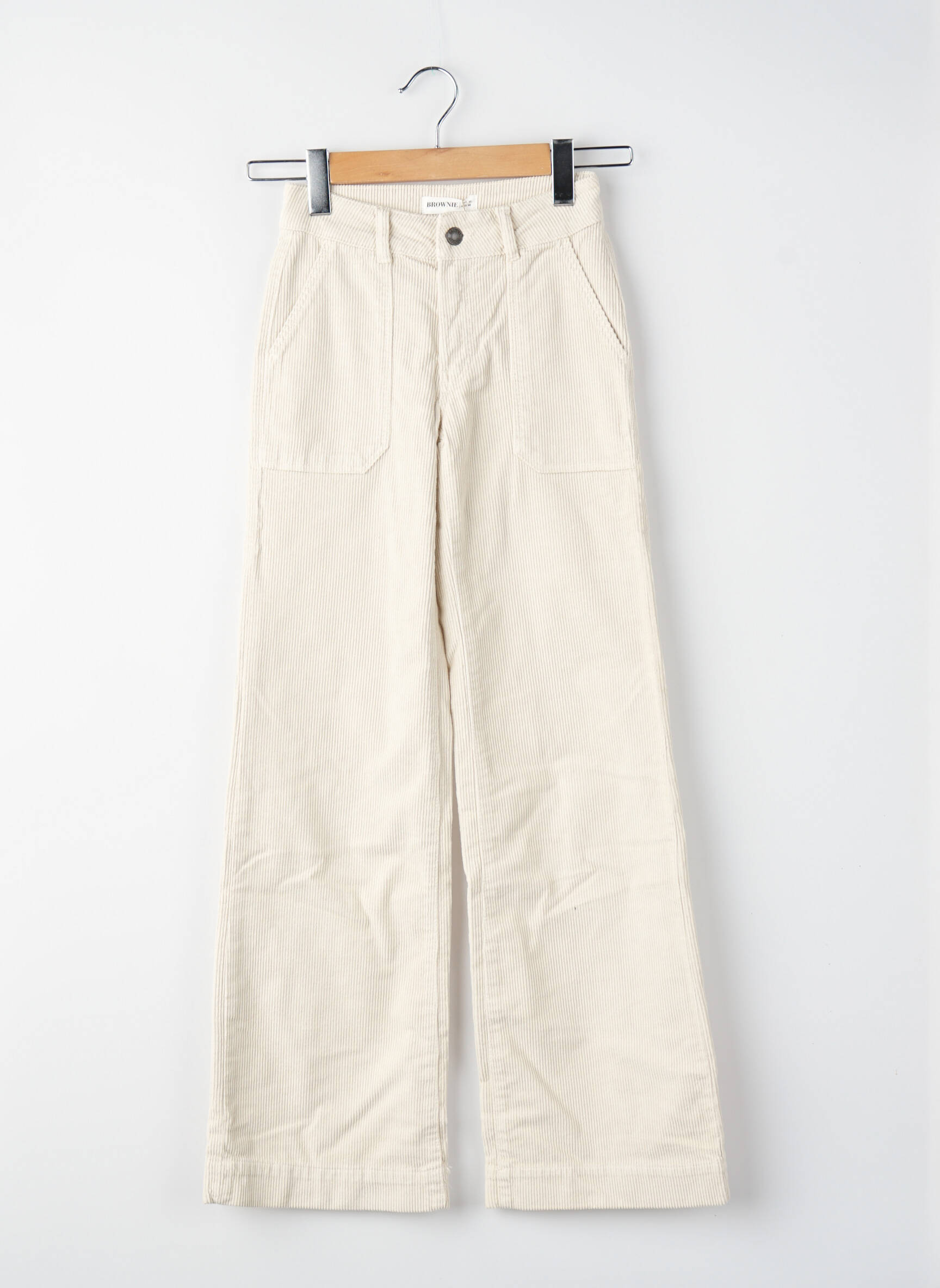 Pantalon droit blanc BROWNIE femme