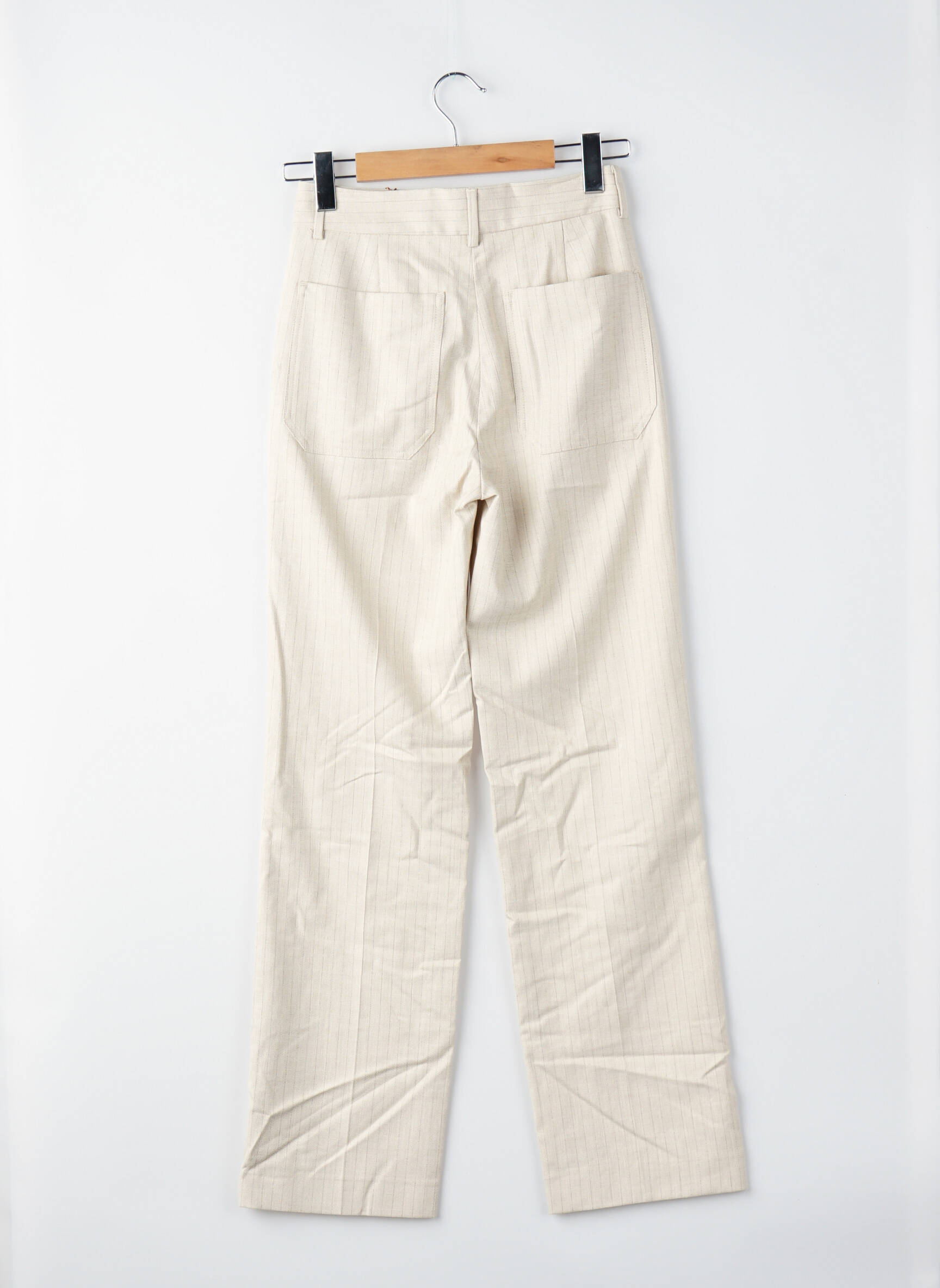 Pantalon droit beige LE FABULEUX MARCEL DE BRUXELLES femme