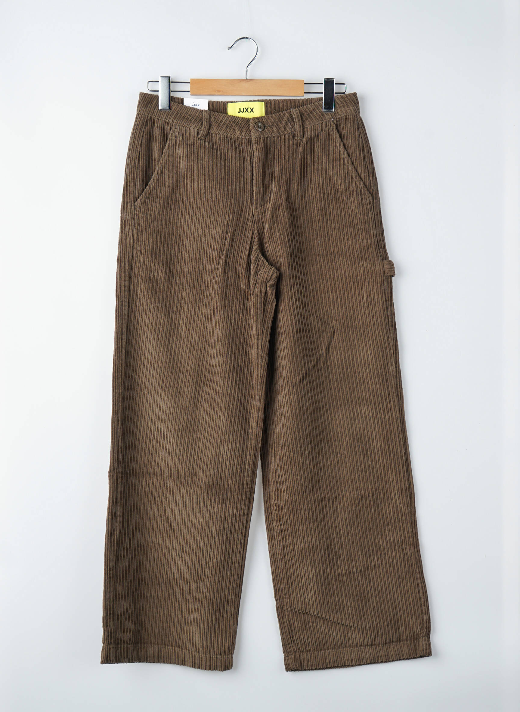 Pantalon droit taille normale taille normale marron JJXX femme
