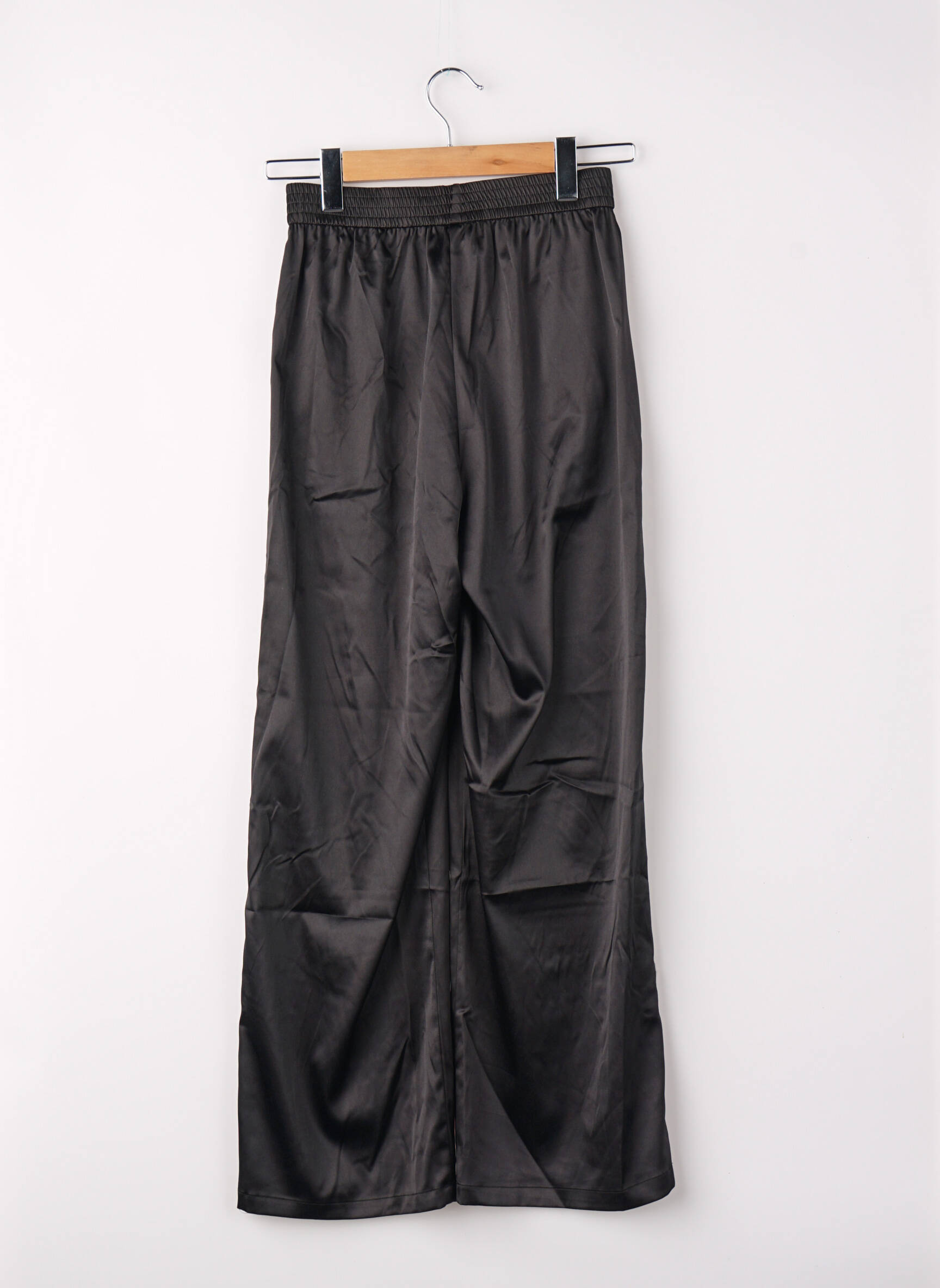 Pantalon large taille normale taille normale noir ONLY femme