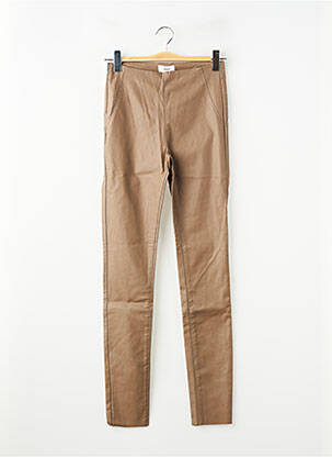 Pantalon slim skinny taille normale marron OBJECT femme