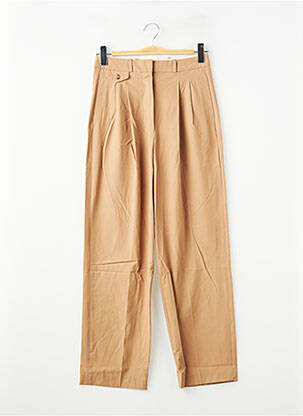 Pantalon droit marron MANGO femme