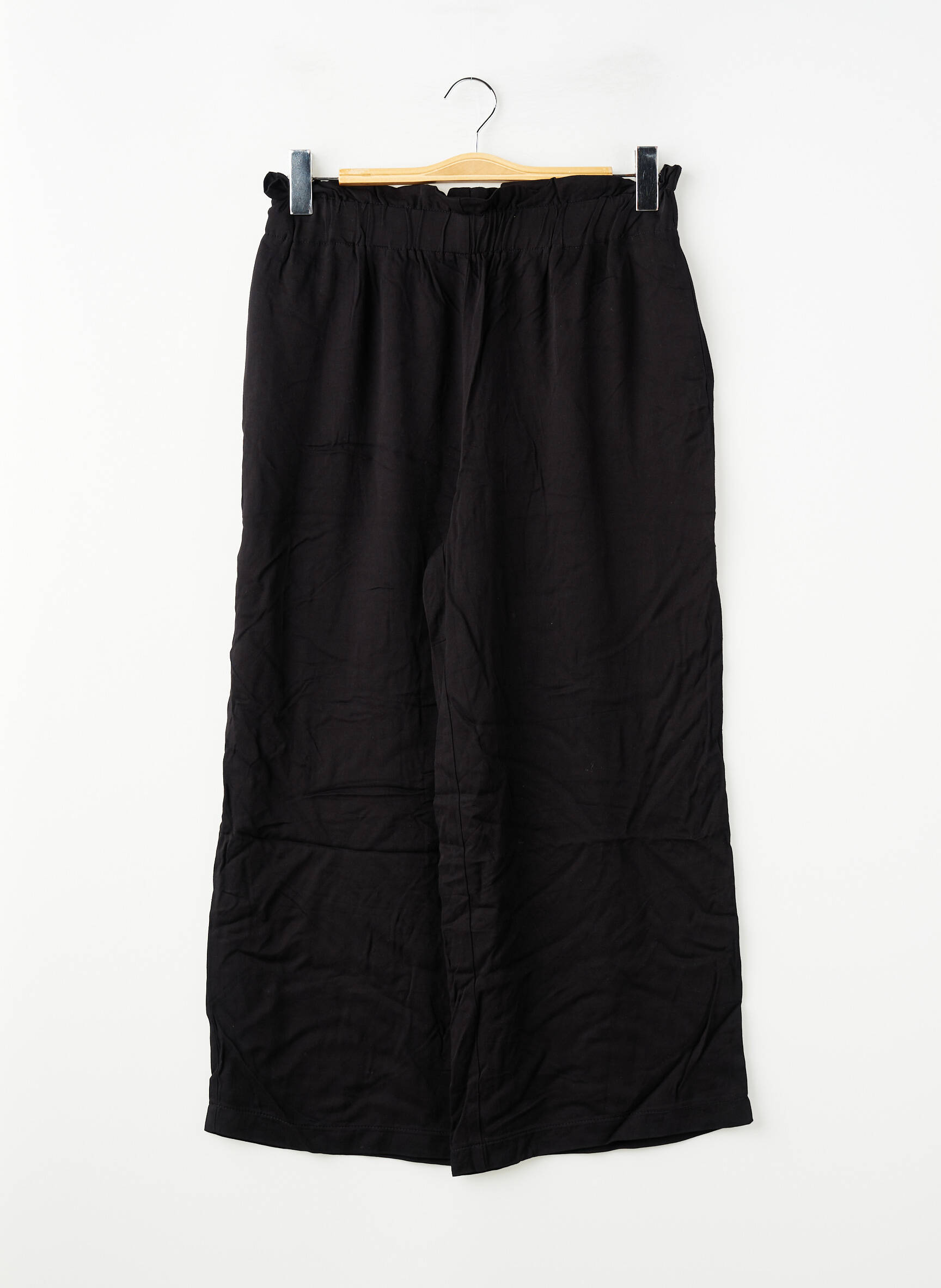 Pantalon droit taille haute taille haute noir ONLY femme
