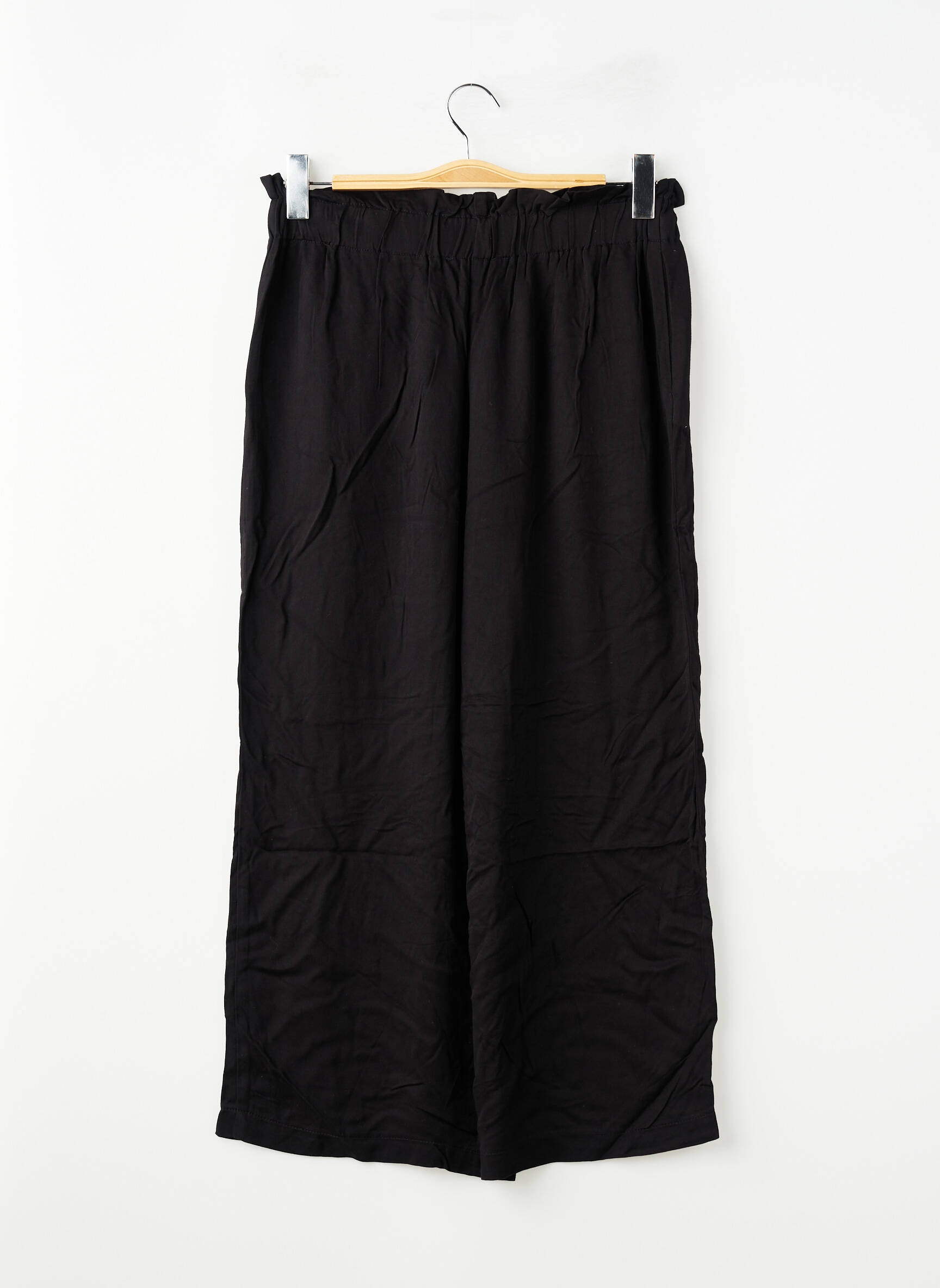 Pantalon droit taille haute taille haute noir ONLY femme