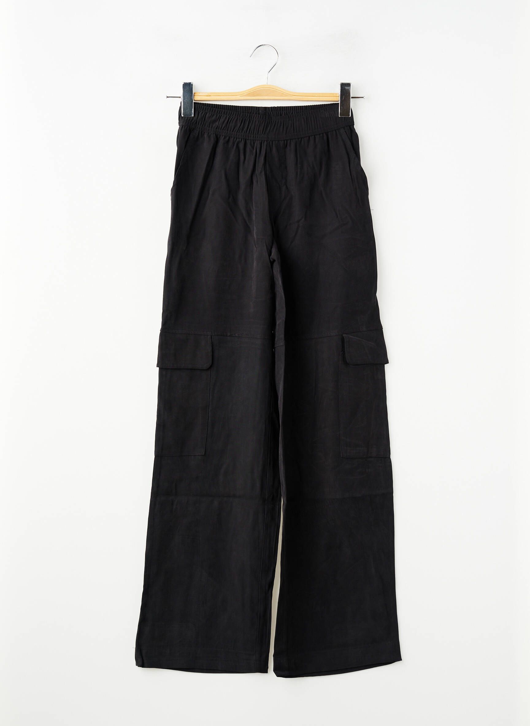 Pantalon cargo noir ZABAIONE femme