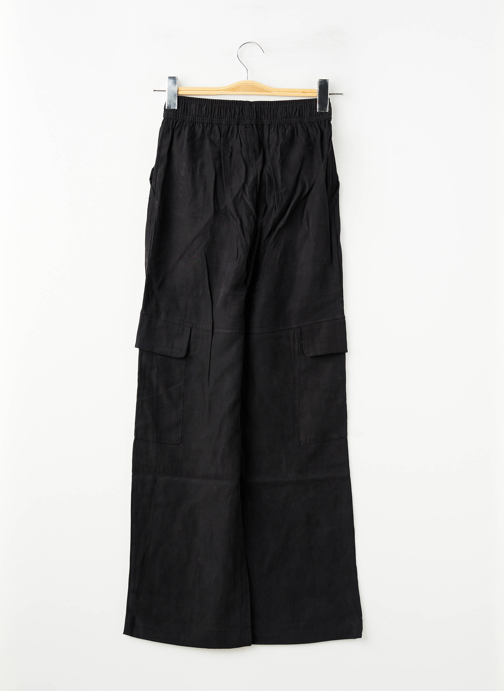 Pantalon cargo noir ZABAIONE femme